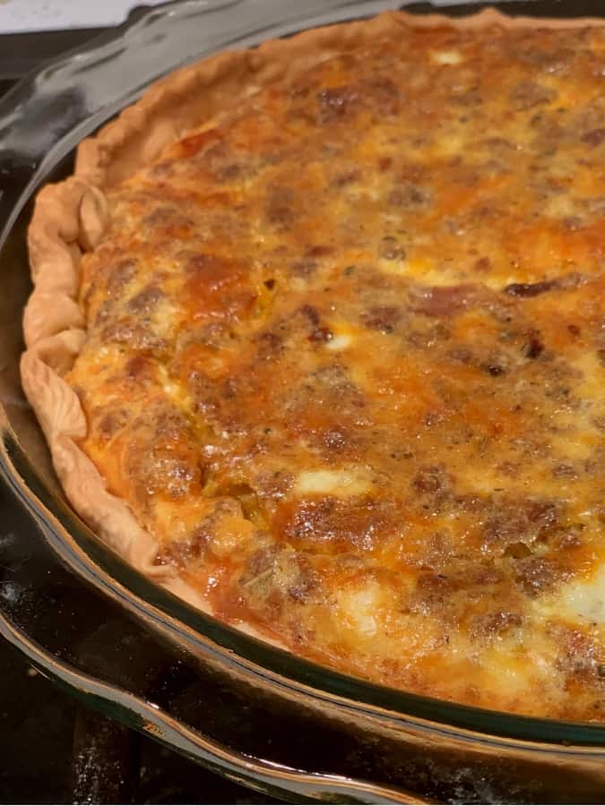 Bacon and Sausage Quiche