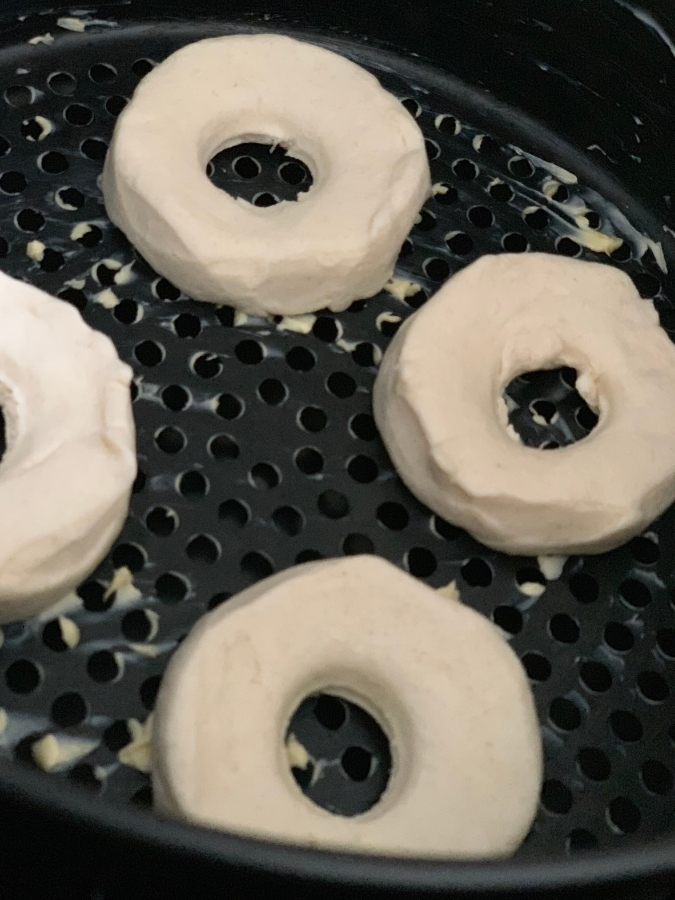 biscuits shaped as donuts