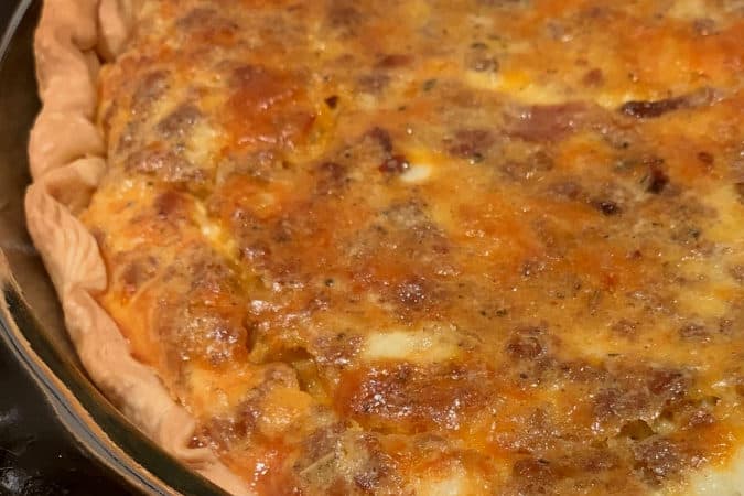 Bacon and Sausage Quiche: An Easy Recipe!
