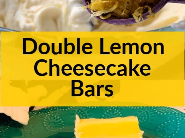 Double Lemon Cheesecake Bars