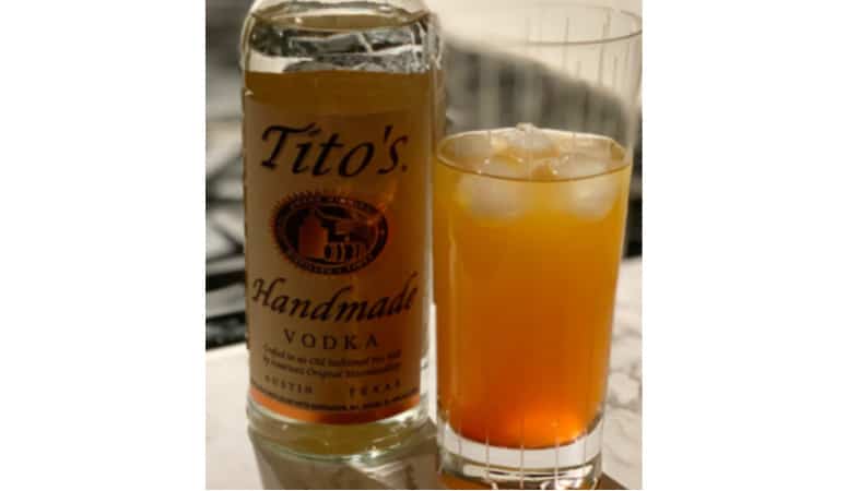 Texas Sunrise with Vodka Cocktail